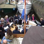 Oefen voor het zeeliederen songfestival